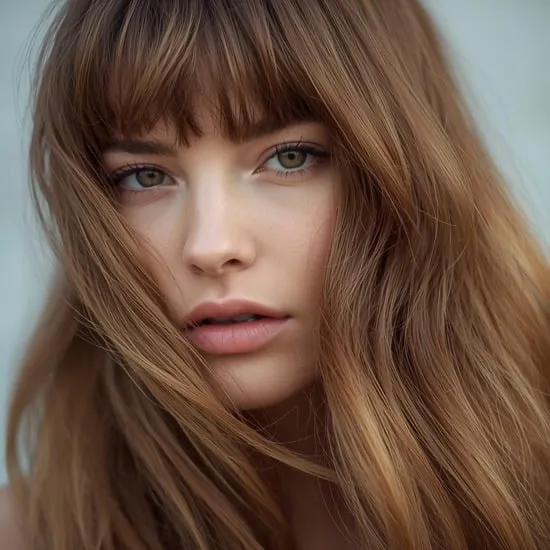 11 long hairstyles with bangs IMG01