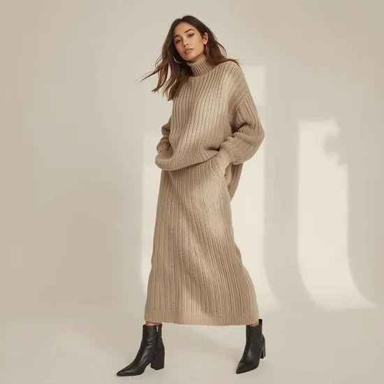 12 long skirt outfits for winter IMG01