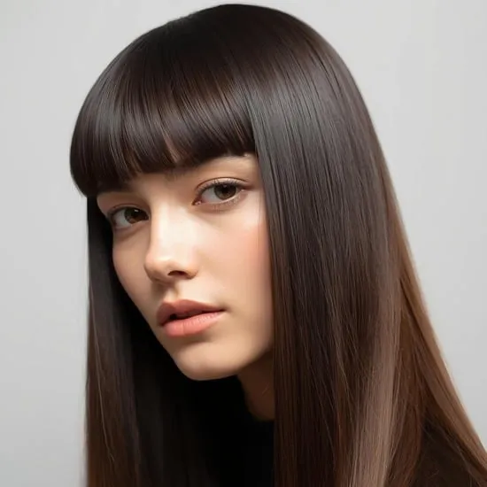 11 long hairstyles with bangs IMG02