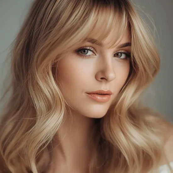 11 long hairstyles with bangs IMG03