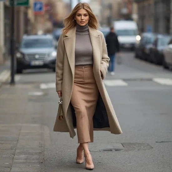 12 long skirt outfits for winter IMG03