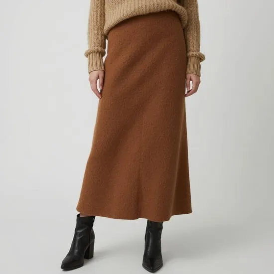 12 long skirt outfits for winter IMG05