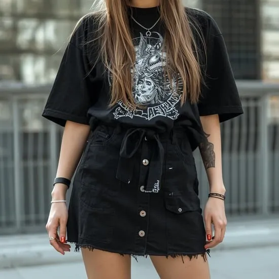 15 chic black skirt outfit ideas IMG05