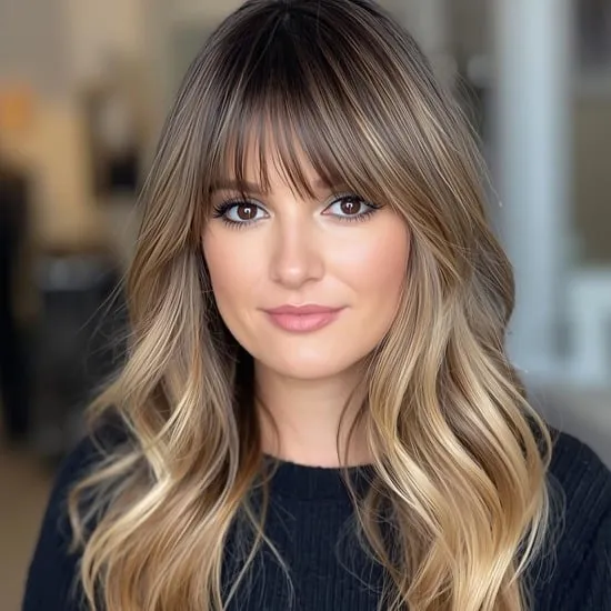 11 long hairstyles with bangs IMG09