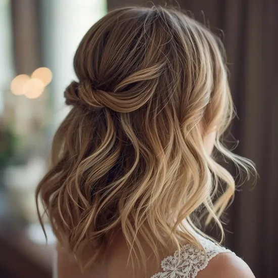 13 shoulder hairstyles for wedding IMG10
