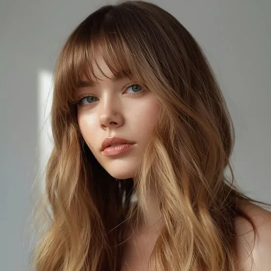 11 long hairstyles with bangs IMG11