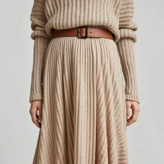 12 long skirt outfits for winter IMG11