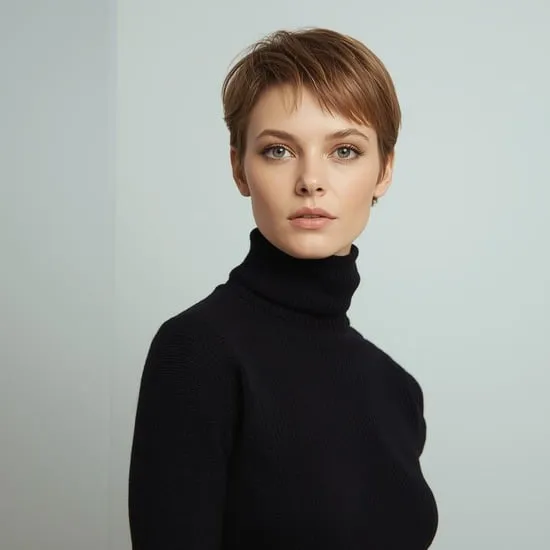 13 stunning turtle neck hairstyles IMG13