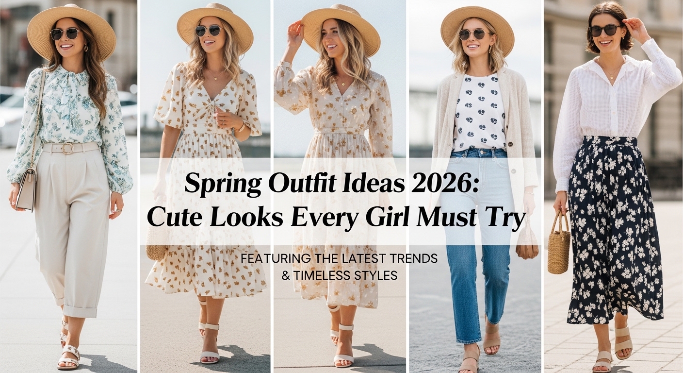 Spring Outfit Ideas 2026:Spring Outfit Ideas 2026: Cute Looks Every Girl Must TrySpring Outfit Ideas 2026: